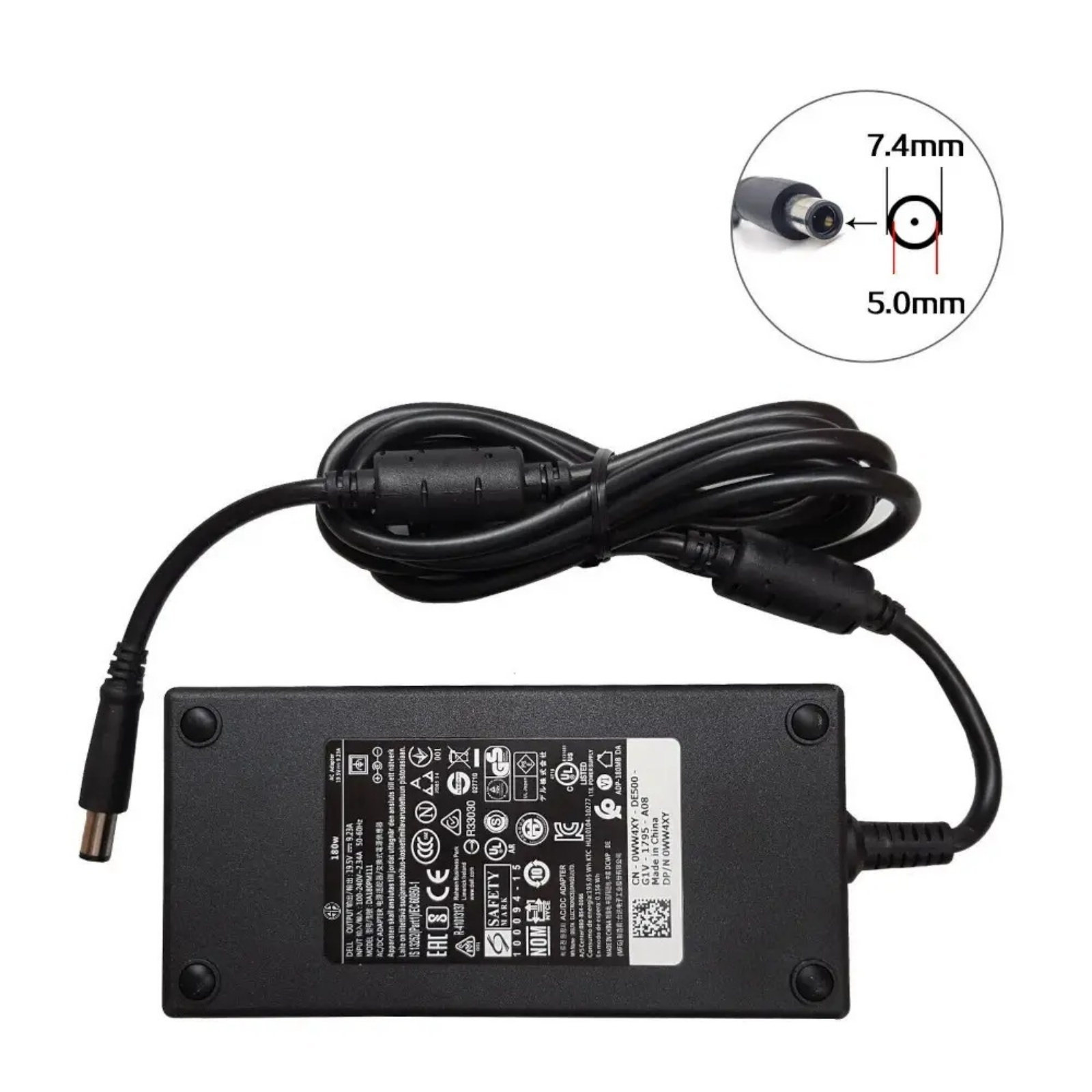 Dell 19.5v 12.3a 7.4-5.0 240w Laptop Charger Dell AC Adapter Laptop Charger 19.5v 12.3A 240w 7.4*5.0mm pin - Image 1