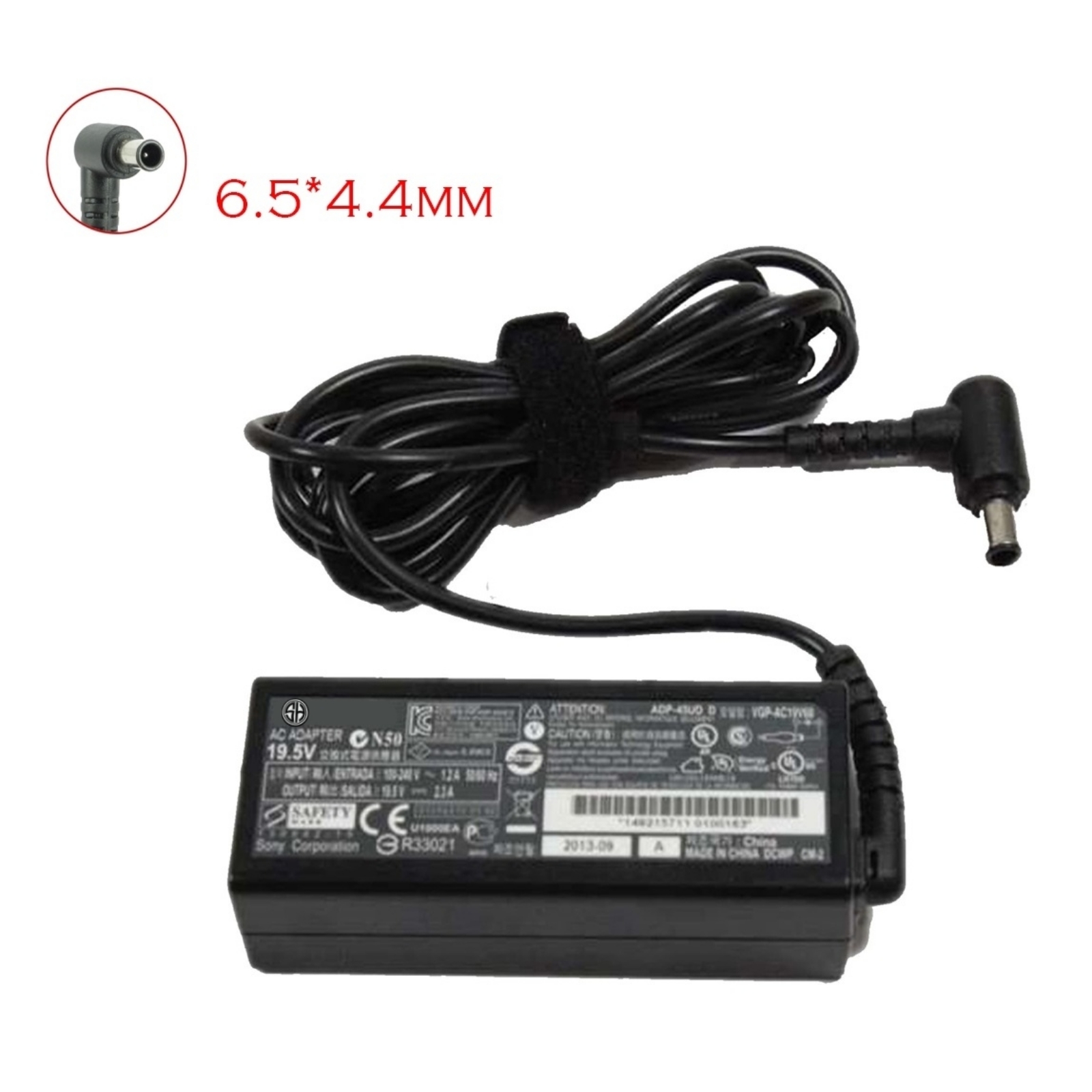 Sony 19v 3.9a 6.4-4.4 65W Laptop Charger Sony AC Adapter Laptop Charger19v 3.9a 6.4*4.4mm - Image 1