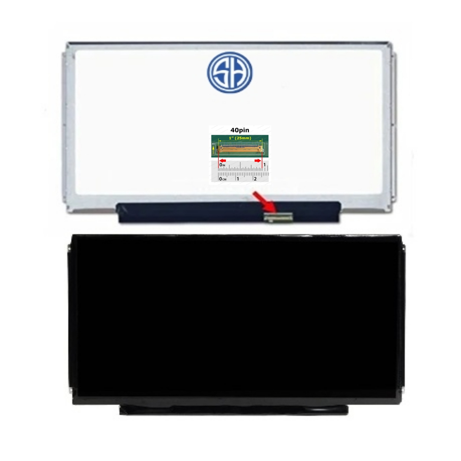 13.3 slim 40pin 13.3 slim 40pin Laptop Screen - Image 1