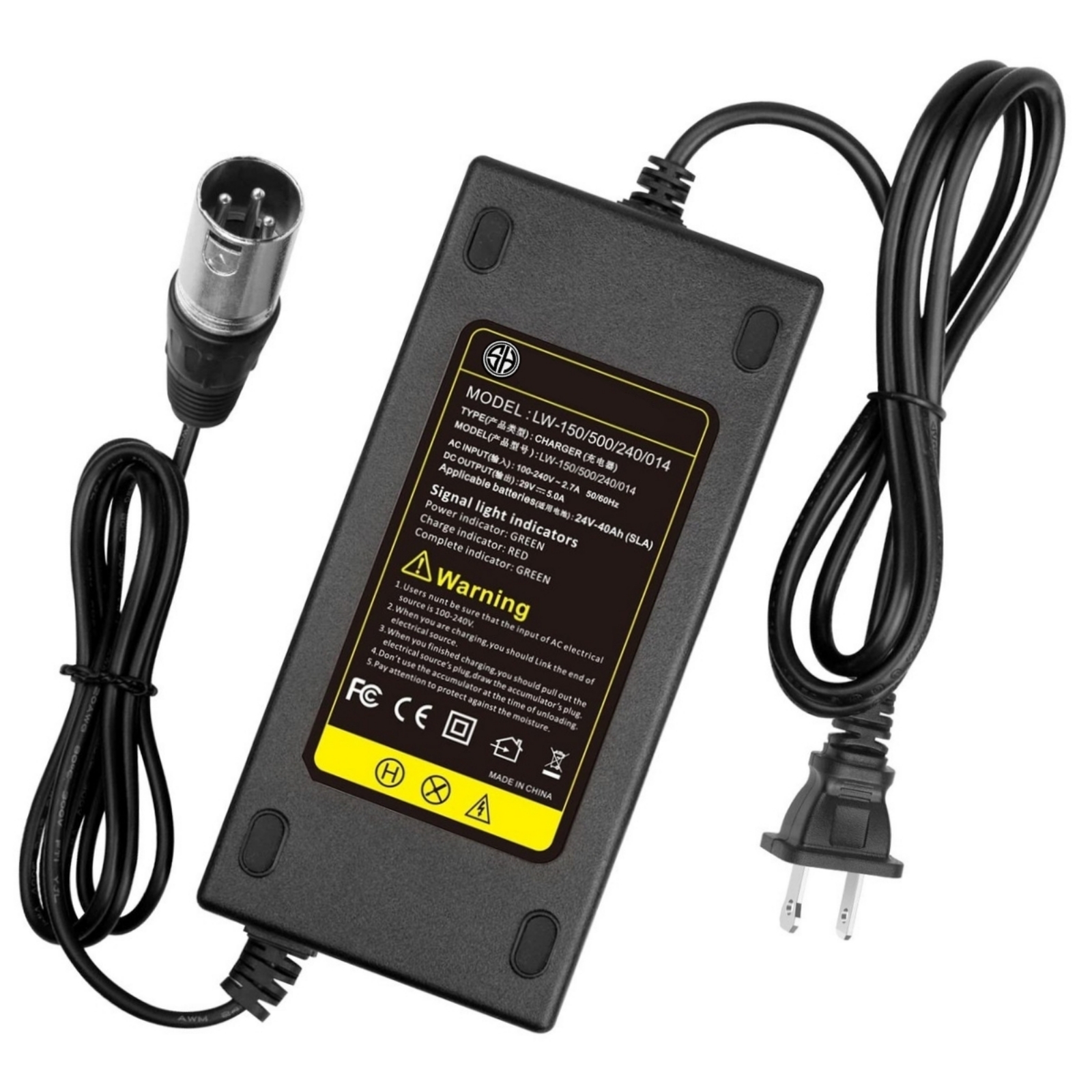 24V 5A 3pin Male Laptop Charger AC Adapter Charger 24V 5A 3pin Male - Image 1
