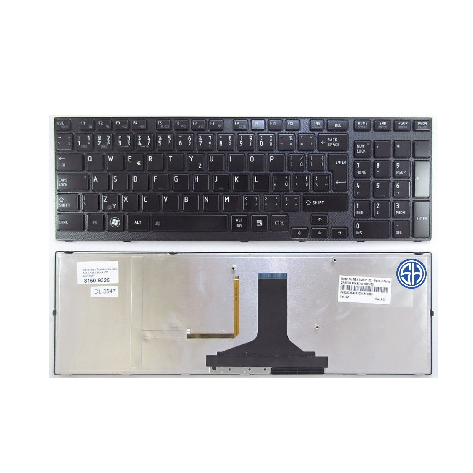 TOSHIBA A660 Keyboard TOSHIBA A660 Laptop Keyboard - Image 1