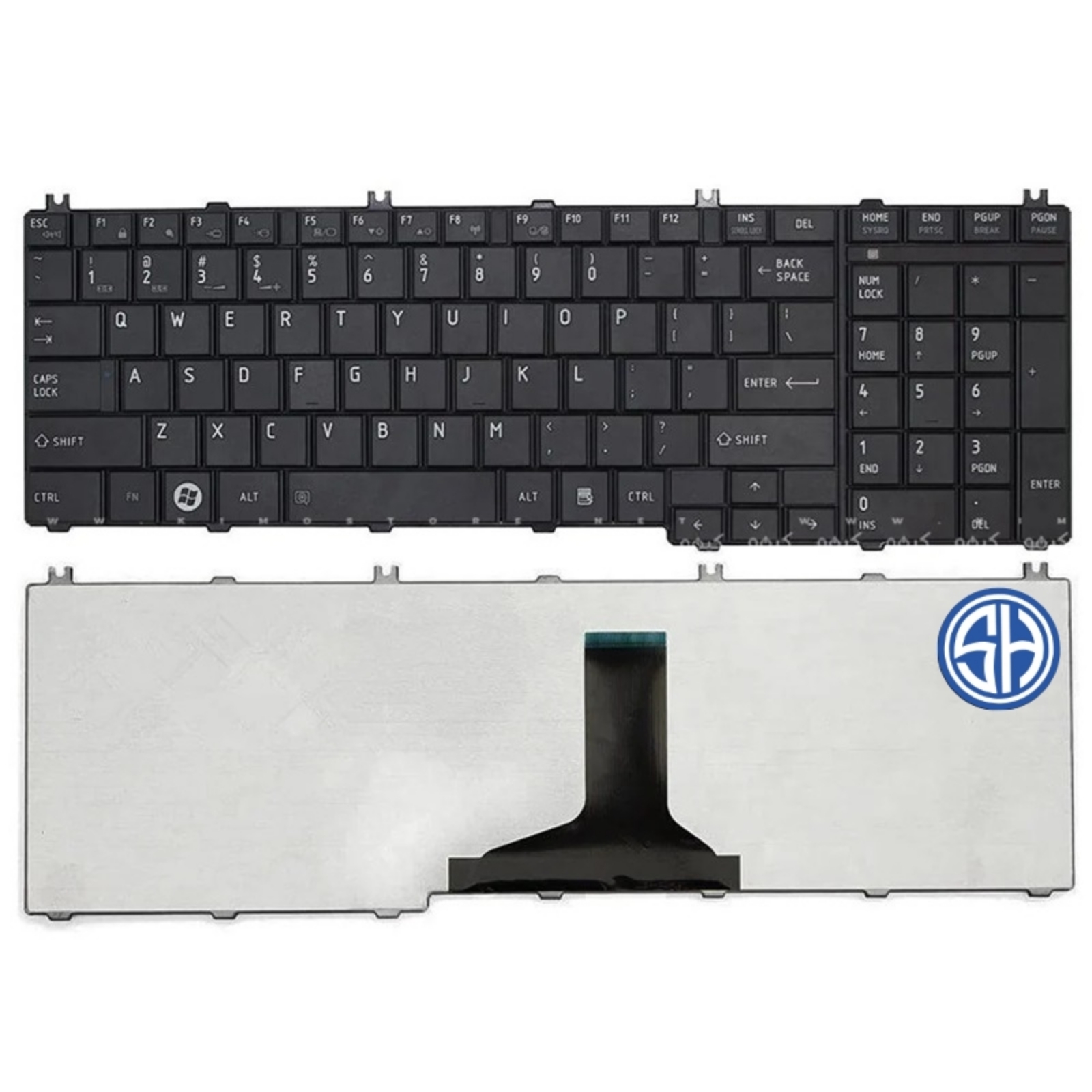 TOSHIBA C660 Keyboard TOSHIBA C660 Laptop Keyboard - Image 1