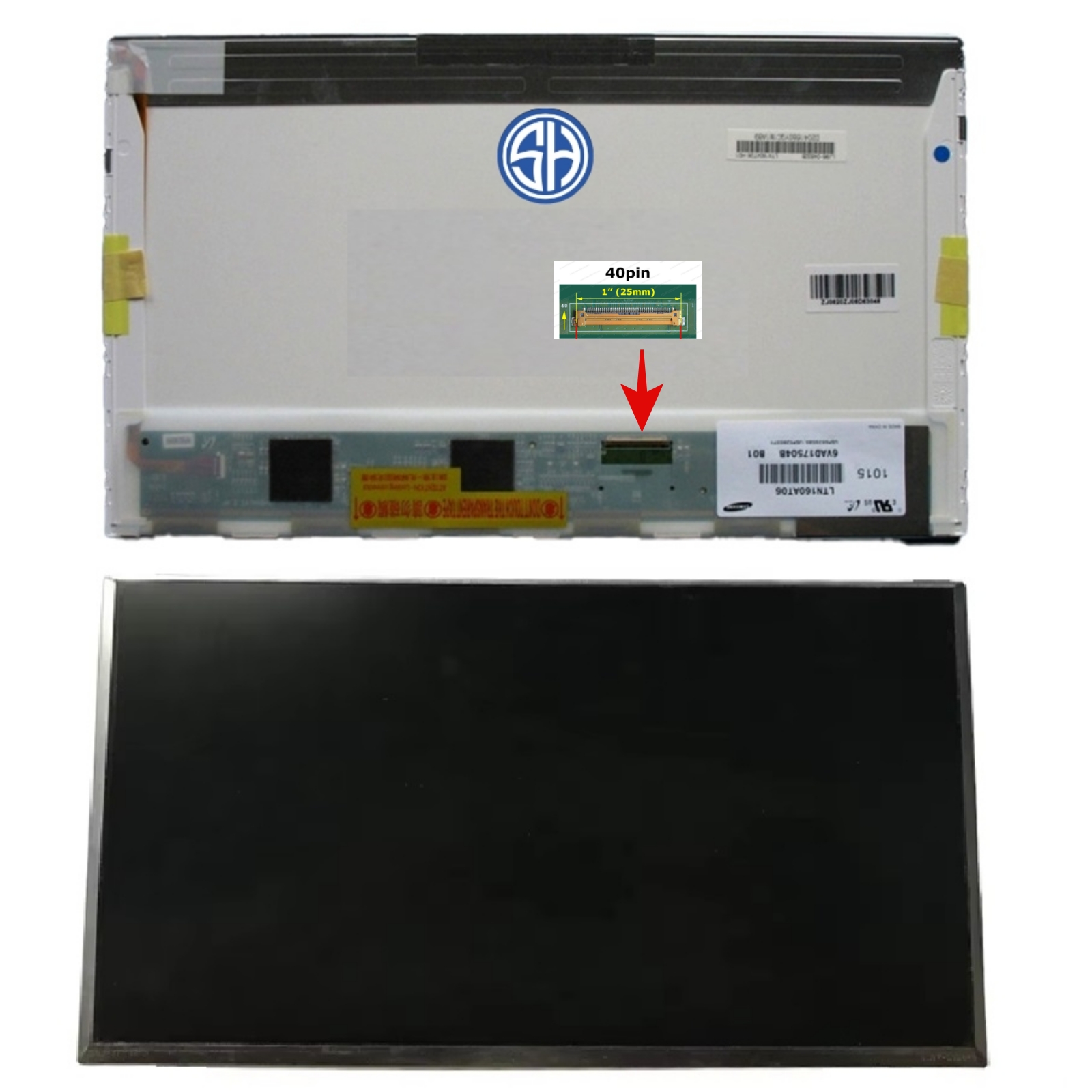 16.0 led 40pin 16.0 led 40pin Laptop Screen - Image 1