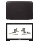 ASUS X556 laptop Housing Top Lid Rear & LCD Back case & Front Bezel with hinges ABH