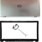 HP 15-N laptop Housing Top Lid Rear & LCD Back case & Front Bezel with hinges ABH