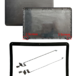 TOSHIBA C650 laptop Housing Top Lid Rear & LCD Back case & Front Bezel with hinges ABH (two screws)